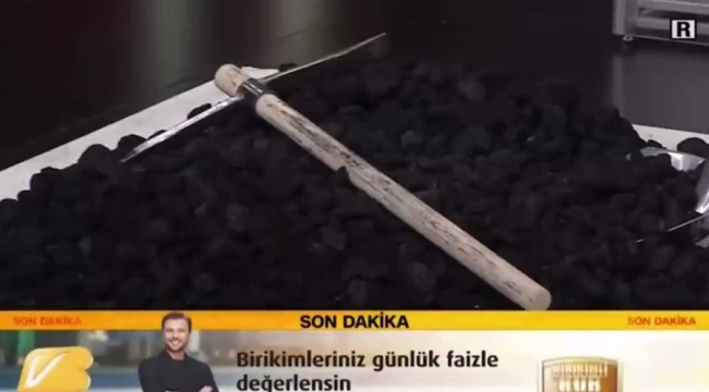CNN Türk stüdyosunda kömür gören bilim insanı şaştı kaldı
