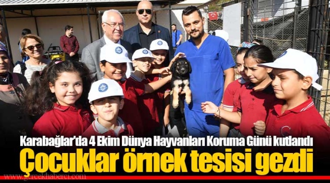 Çocuklar örnek tesisi gezdi