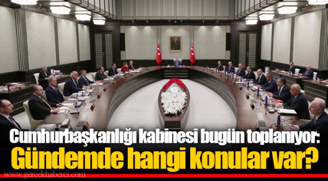 Cumhurbaşkanlığı kabinesi bugün toplanıyor: Gündemde hangi konular var?