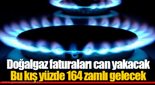 Doğalgaz faturaları can yakacak Bu kış yüzde 164 zamlı gelecek