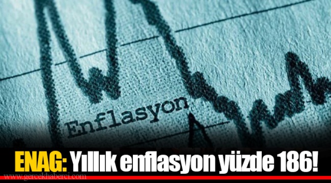 ENAG: Yıllık enflasyon yüzde 186!