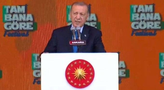 Erdoğan gençlere seslendi: Bay Kemal "Anayasa değişikliğine kabul oyu vermeyiz" dedi; bunlar yalancı, bunlarda dürüstlük yok