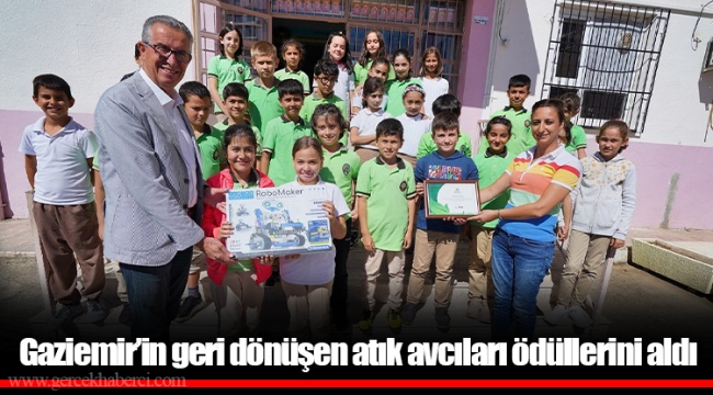 Gaziemir’in geri dönüşen atık avcıları ödüllerini aldı