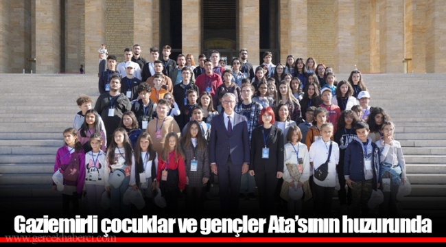 Gaziemirli çocuklar ve gençler Ata’sının huzurunda
