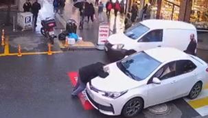 Giresun'da şaşkınlık yaratan olay: Yaya, arabaya çarptı