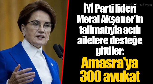 İYİ Parti lideri Meral Akşener'in talimatıyla acılı ailelere desteğe gittiler: Amasra'ya 300 avukat