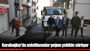 Karabağlar'da asfaltlamalar yoğun şekilde sürüyor
