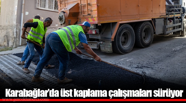 Karabağlar’da üst kaplama çalışmaları sürüyor