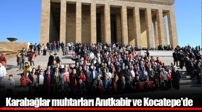 Karabağlar muhtarları Anıtkabir ve Kocatepe'de