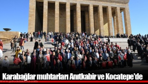 Karabağlar muhtarları Anıtkabir ve Kocatepe'de