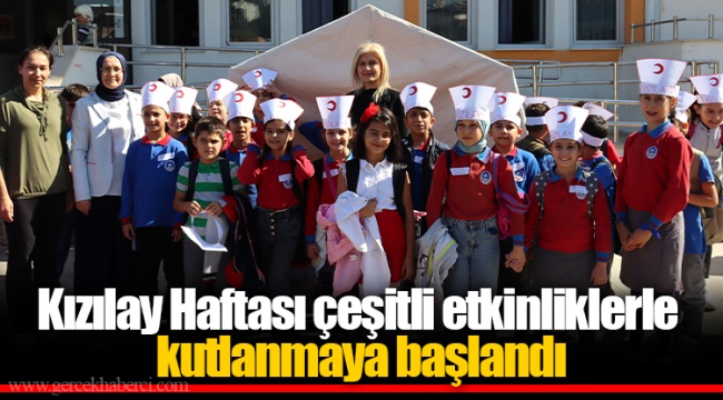 Kızılay Haftası çeşitli etkinliklerle kutlanmaya başlandı