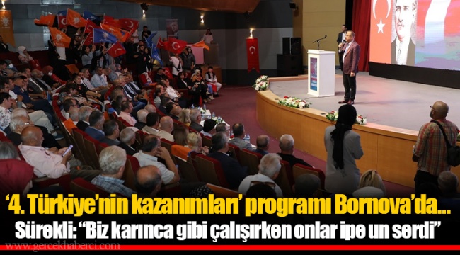 Sürekli: “Biz karınca gibi çalışırken onlar ipe un serdi”