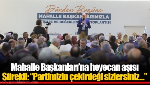 Sürekli: “Partimizin çekirdeği sizlersiniz…”