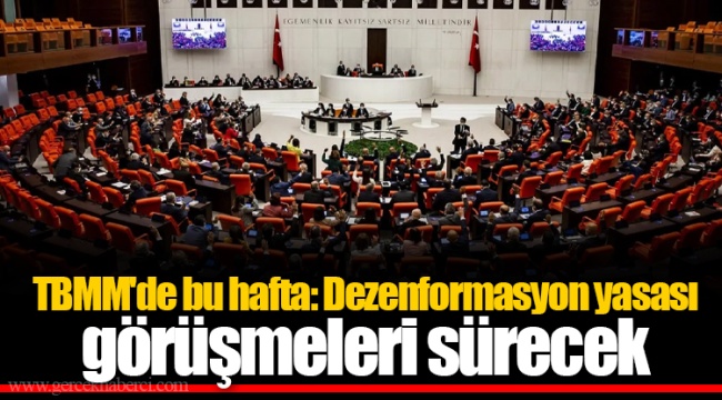 TBMM&#039;de bu hafta: Dezenformasyon yasası görüşmeleri sürecek