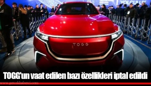 TOGG'un vaat edilen bazı özellikleri iptal edildi