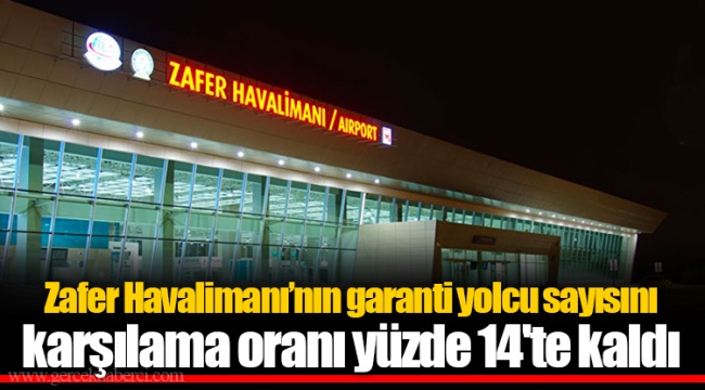 Zafer Havalimanı’nın garanti yolcu sayısını karşılama oranı yüzde 14'te kaldı