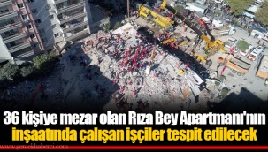 36 kişiye mezar olan Rıza Bey Apartmanı'nın inşaatında çalışan işçiler tespit edilecek