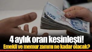 4 aylık oran kesinleşti! Emekli ve memur zammı ne kadar olacak?