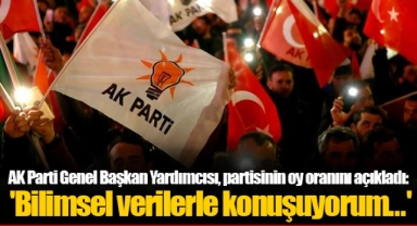 AK Parti Genel Başkan Yardımcısı, partisinin oy oranını açıkladı: 'Bilimsel verilerle konuşuyorum...'