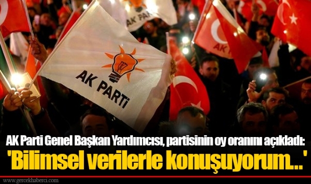 AK Parti Genel Başkan Yardımcısı, partisinin oy oranını açıkladı: 'Bilimsel verilerle konuşuyorum...'