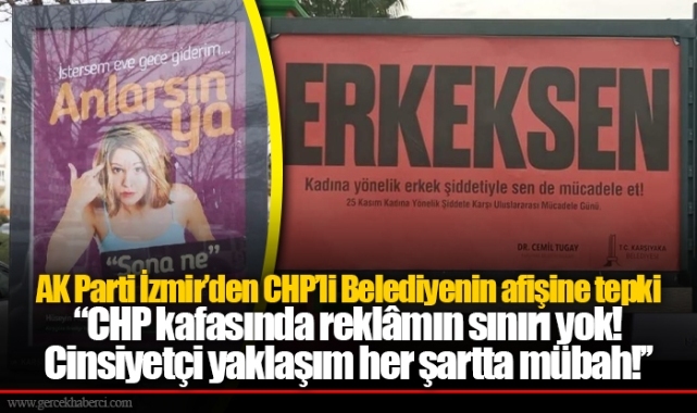 AK Parti İzmir'den CHP'li Belediyenin afişine tepki