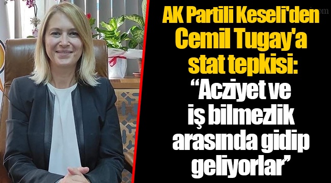 AK Partili Keseli'den Cemil Tugay'a stat tepkisi:  "Acziyet ve iş bilmezlik arasında gidip geliyorlar’’