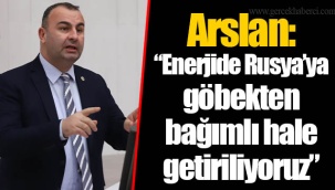 Arslan: “Enerjide Rusya’ya göbekten bağımlı hale getiriliyoruz”
