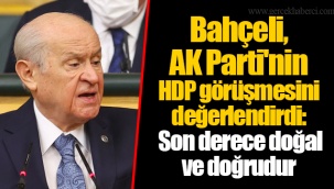 Bahçeli, AK Parti'nin HDP görüşmesini değerlendirdi: Son derece doğal ve doğrudur