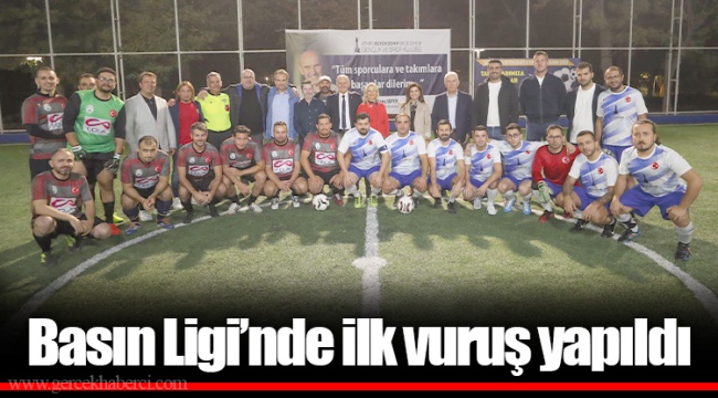 Basın Ligi’nde ilk vuruş yapıldı