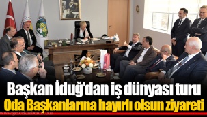 Başkan İduğ’dan iş dünyası turu