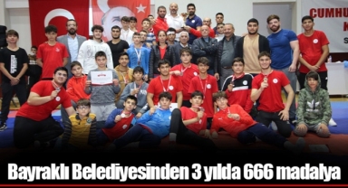 Bayraklı Belediyesinden 3 yılda 666 madalya