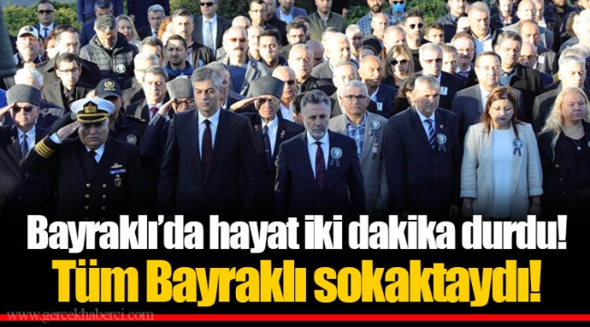 Bayraklı’da hayat iki dakika durdu!