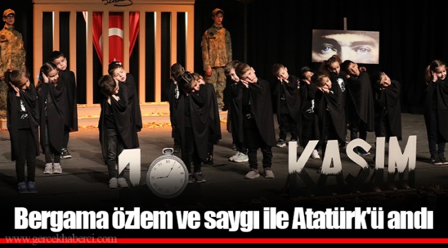 Bergama özlem ve saygı ile Atatürk'ü andı