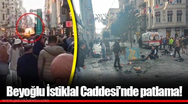 Beyoğlu İstiklal Caddesi'nde patlama!