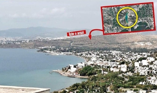 Bodrum'da kupon arazi Bakan Varank'ın akrabasına gitti