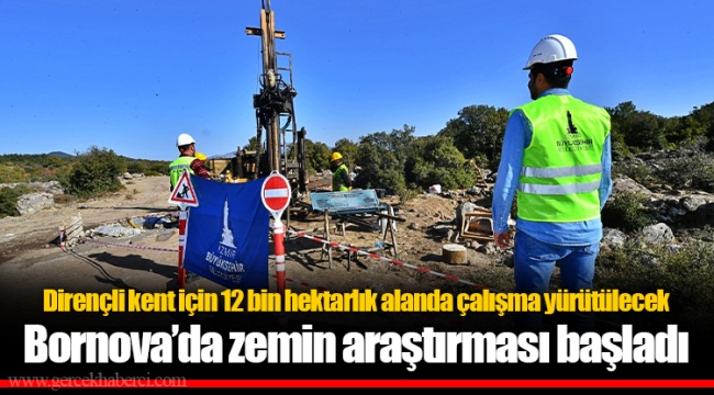 Bornova’da zemin araştırması başladı