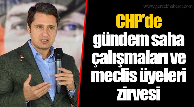 CHP’de gündem saha çalışmaları ve meclis üyeleri zirvesi