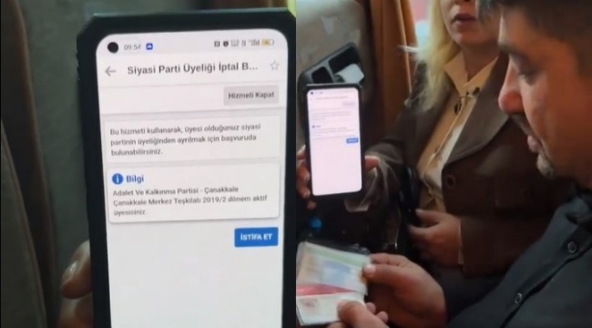 CHP üyesi yurttaş, 2019 yılında AKP'ye üye yapıldığını öğrendi