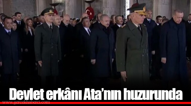 Devlet erkânı Ata’nın huzurunda