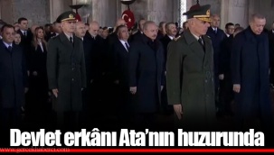 Devlet erkânı Ata’nın huzurunda