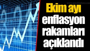 Ekim ayı enflasyon rakamları açıklandı