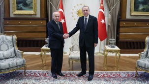 Erdoğan, Bahçeli ile Saray'da bir araya geldi