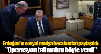 Erdoğan'ın sosyal medya hesabından paylaşıldı: