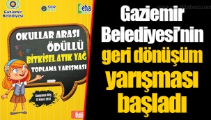 Gaziemir Belediyesi’nin geri dönüşüm yarışması başladı