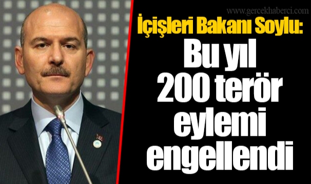 İçişleri Bakanı Soylu: Bu yıl  200 terör eylemi engellendi