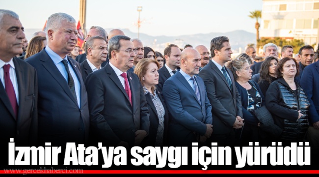 İzmir Ata’ya saygı için yürüdü