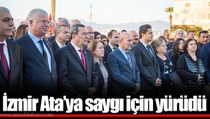 İzmir Ata’ya saygı için yürüdü