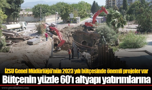 İZSU Genel Müdürlüğü’nün 2023 yılı bütçesinde önemli projeler var