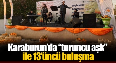 Karaburun’da “turuncu aşk” ile 13’üncü buluşma