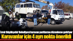 Karavanlar için 4 ayrı nokta önerildi